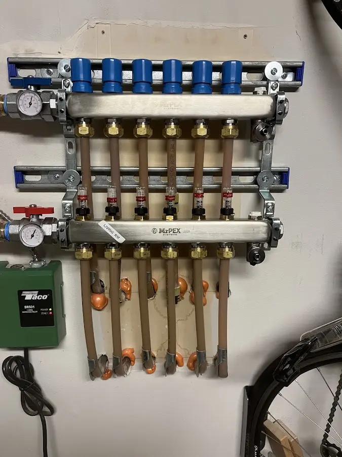 Plumber performing Gas Leak Detection at a residential property in Villa Rica